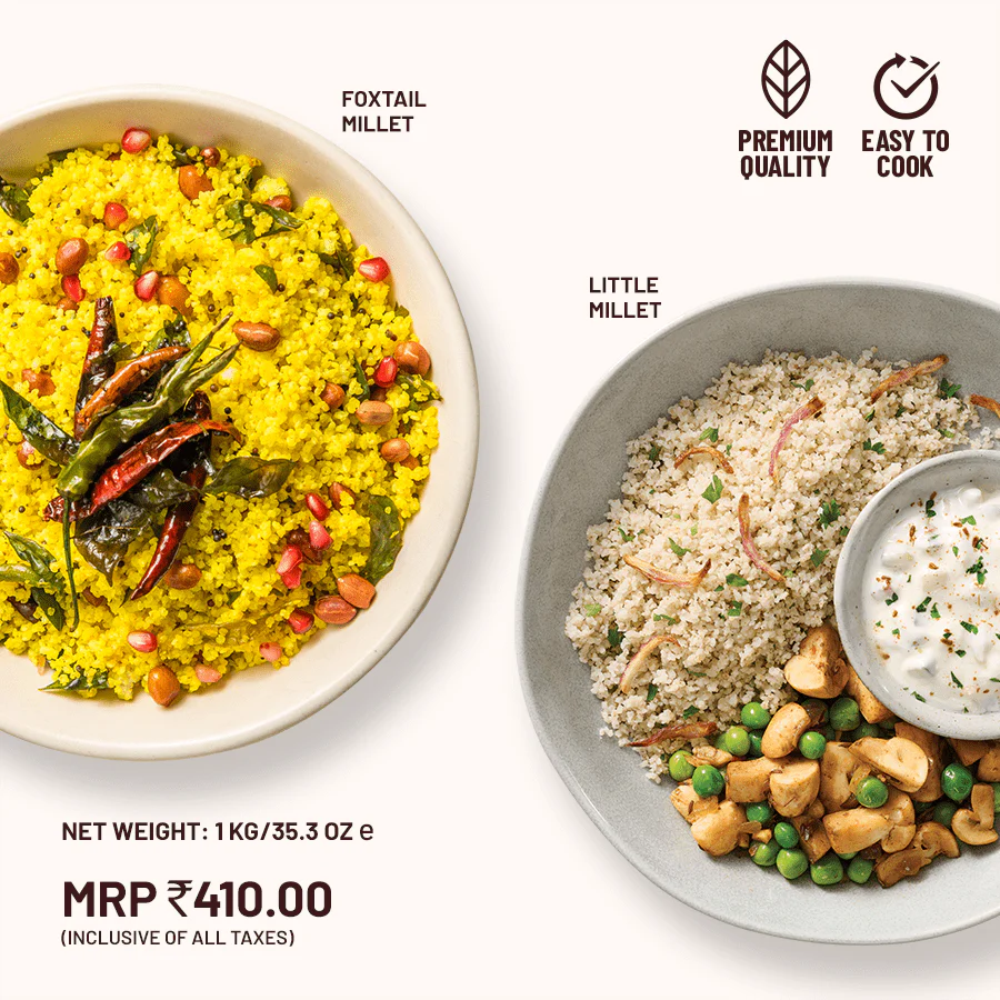 100% Whole Grains (Rice Substitute) Combo - Little/ Kutki Millet & Foxtail/ Kangini Millet - Image 5