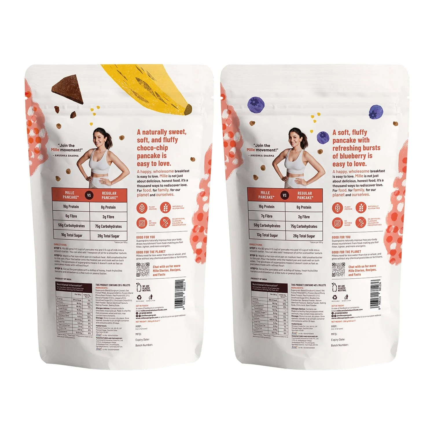 Banana Choco Chip Pancake mix & Blueberry Pancake mix - Image 2