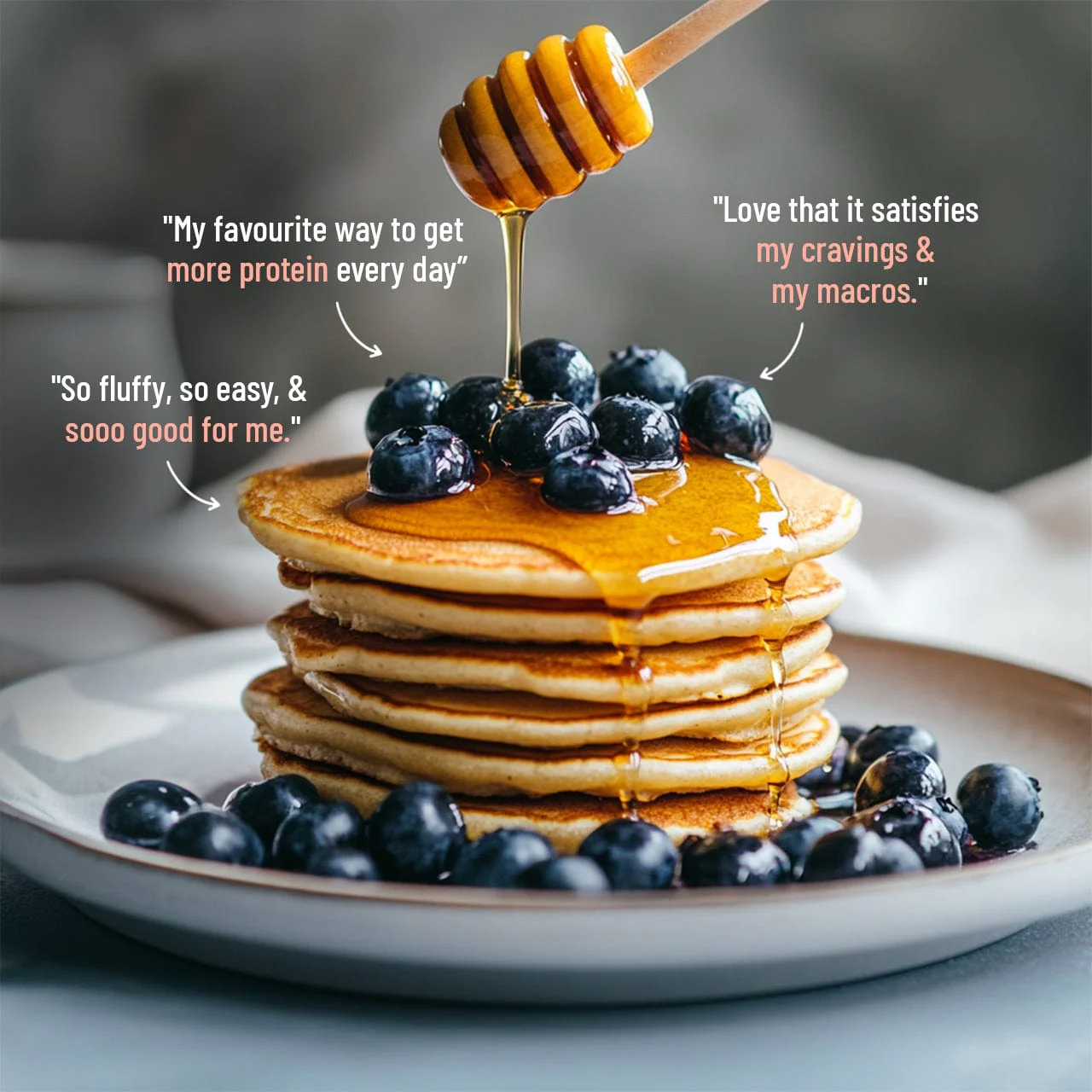 High Protein Pancake mix | Blueberry | No maida, 16g Protein - Image 3