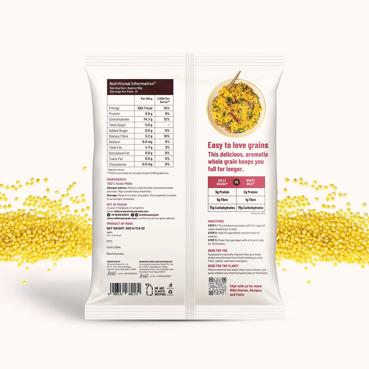 Kodo Millet (Kodra/Arikelu) Fasting Friendly | No Soaking required - Image 9