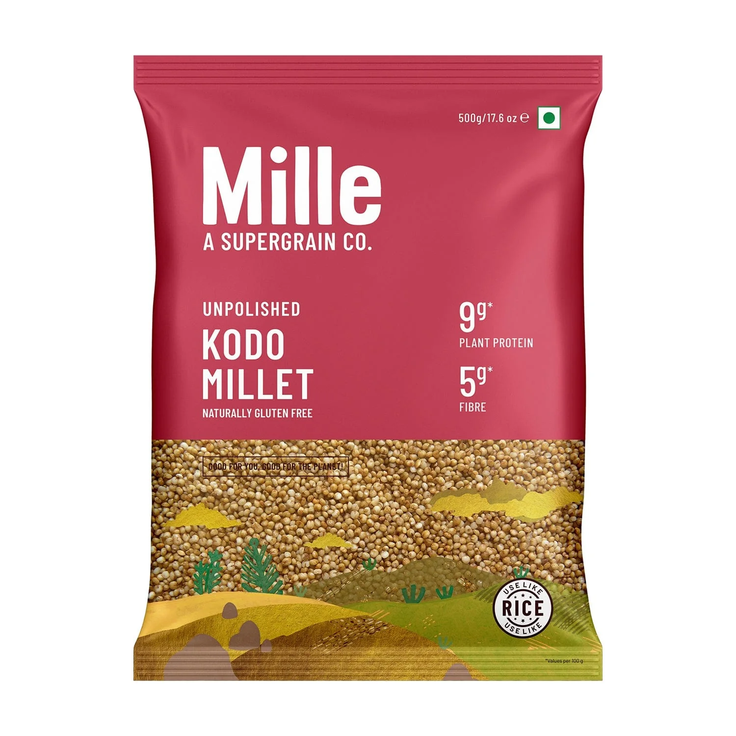 Kodo Millet (Kodra/Arikelu) Fasting Friendly | No Soaking required | Pack of 2