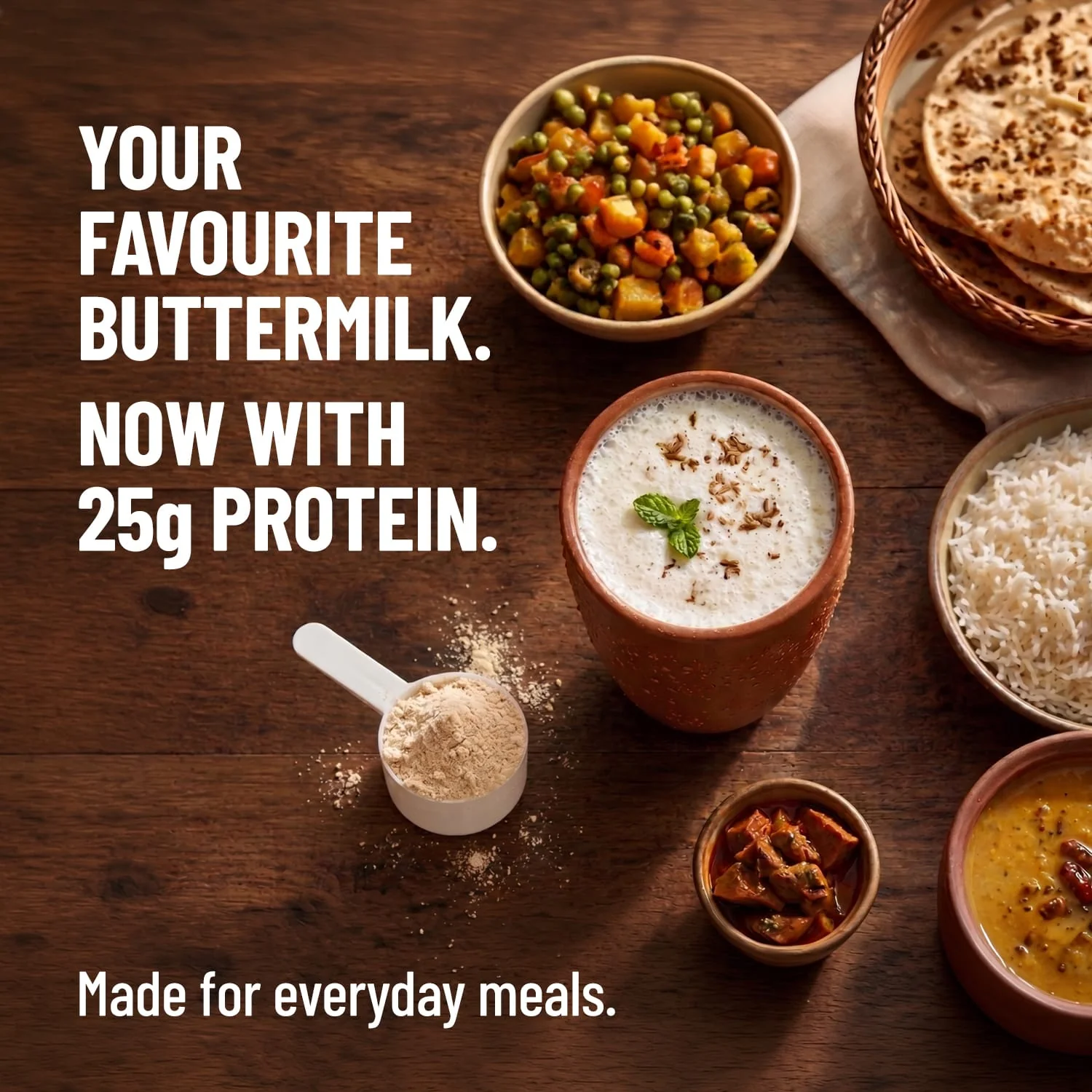 Mille Buttermilk Yeast Protein | 25g Protein Per Serve | Savoury, No Added Sugar | Bio-Fermented Yeast Protein | Gut Friendly  | 38g Trial Pack - Image 3