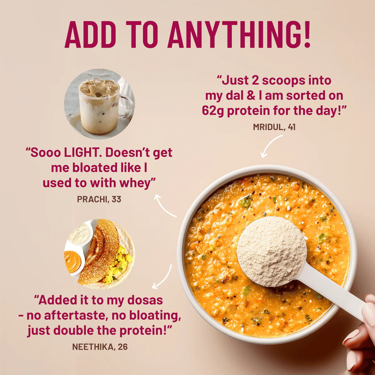 Mille Protein | 31g Protein/Scoop | Unflavoured Trial Pack of 7 | 38g Trial Pack x 7 - Image 7