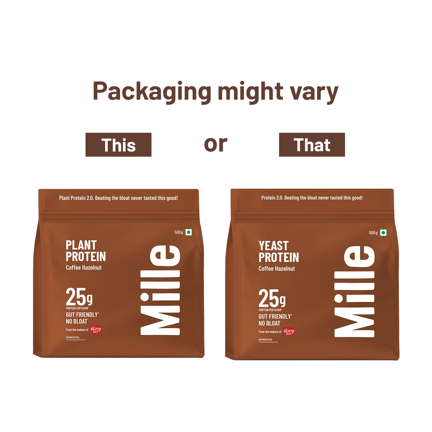 Mille Protein Combo | 25g/Scoop | Coffee Hazelnut & Unflavoured | Fermented Yeast Protein | No Bloat I Vegan | Pack of 2 - Image 10